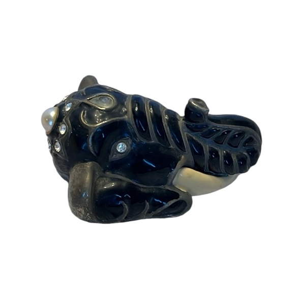 Vintage Edgar Berbi Ltd Ed Black Elephant Brooch. - Picture 2 of 6
